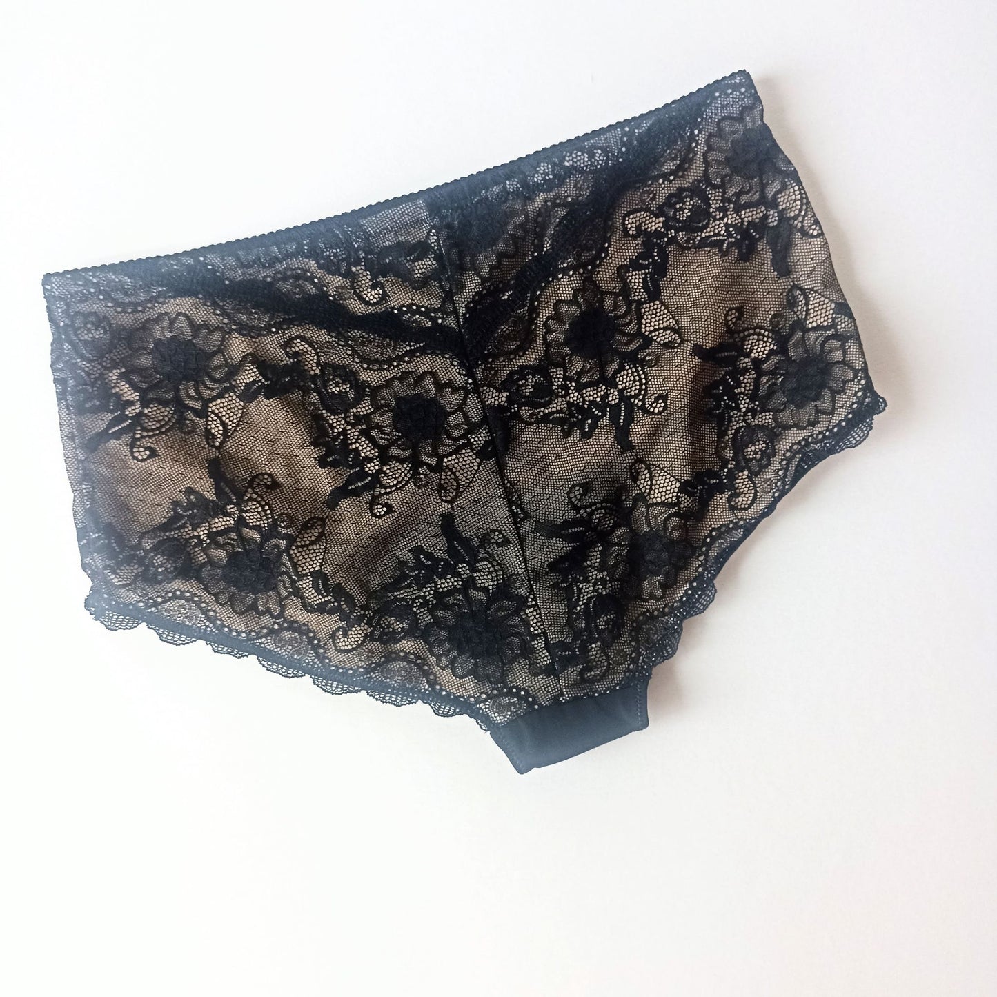 Prabangios nėriniuotos kelnaitės, dvisluoksniai (XL-3XL)