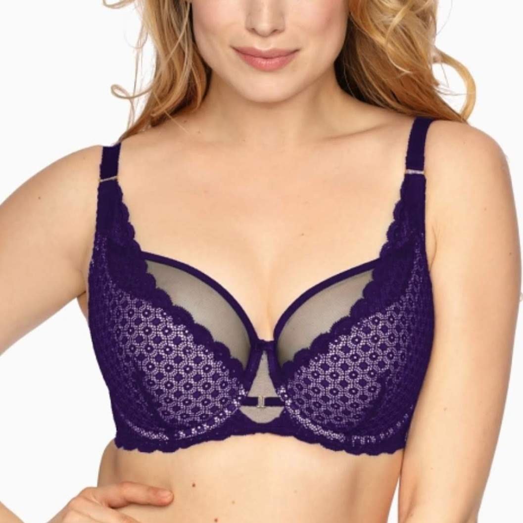 Nėriniuota minkšta liemenėlė ir kelnaitės "CARRIE" (85-95C/L-XXL)