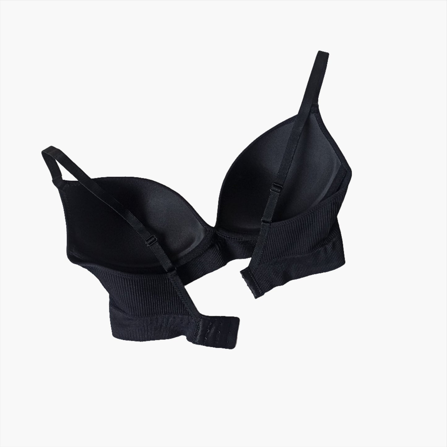 Sportinė trikotažinė liemenėlė, juoda (S-5XL)