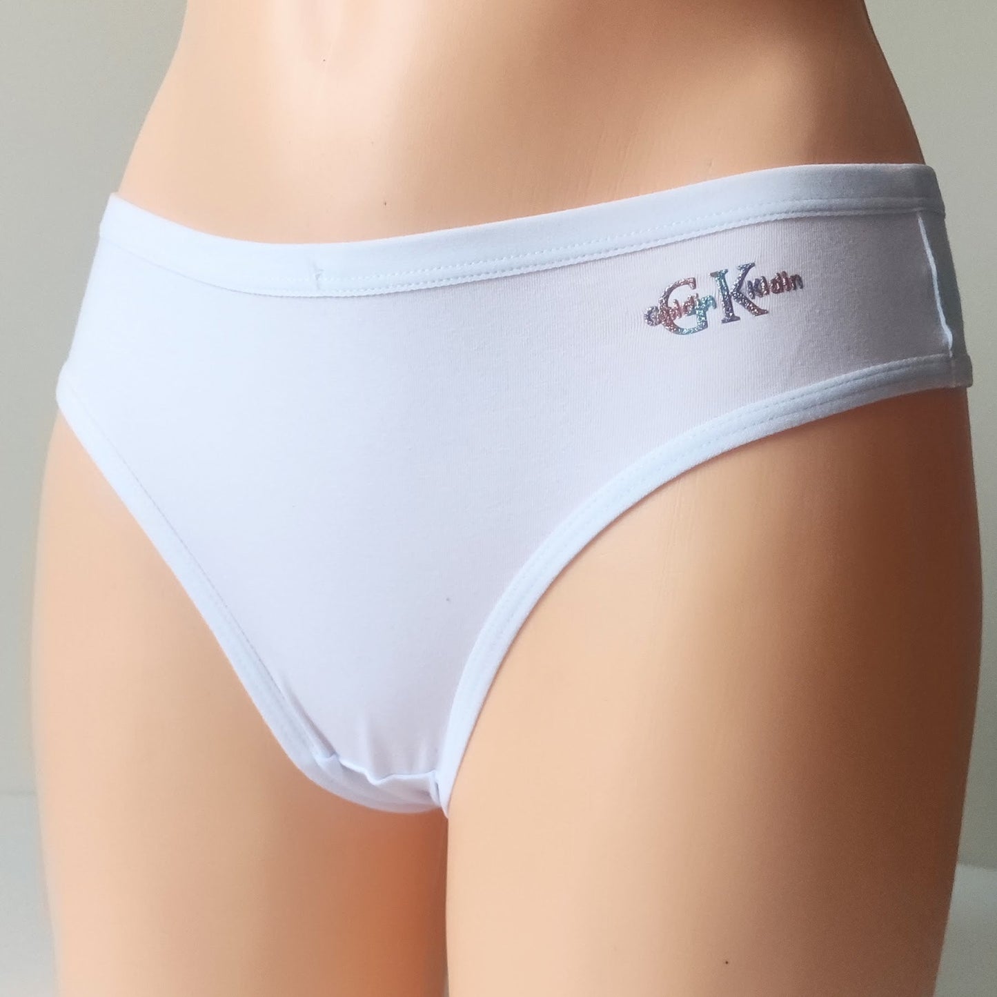 Medvilniniai brazilian stringai, balta (M/L)