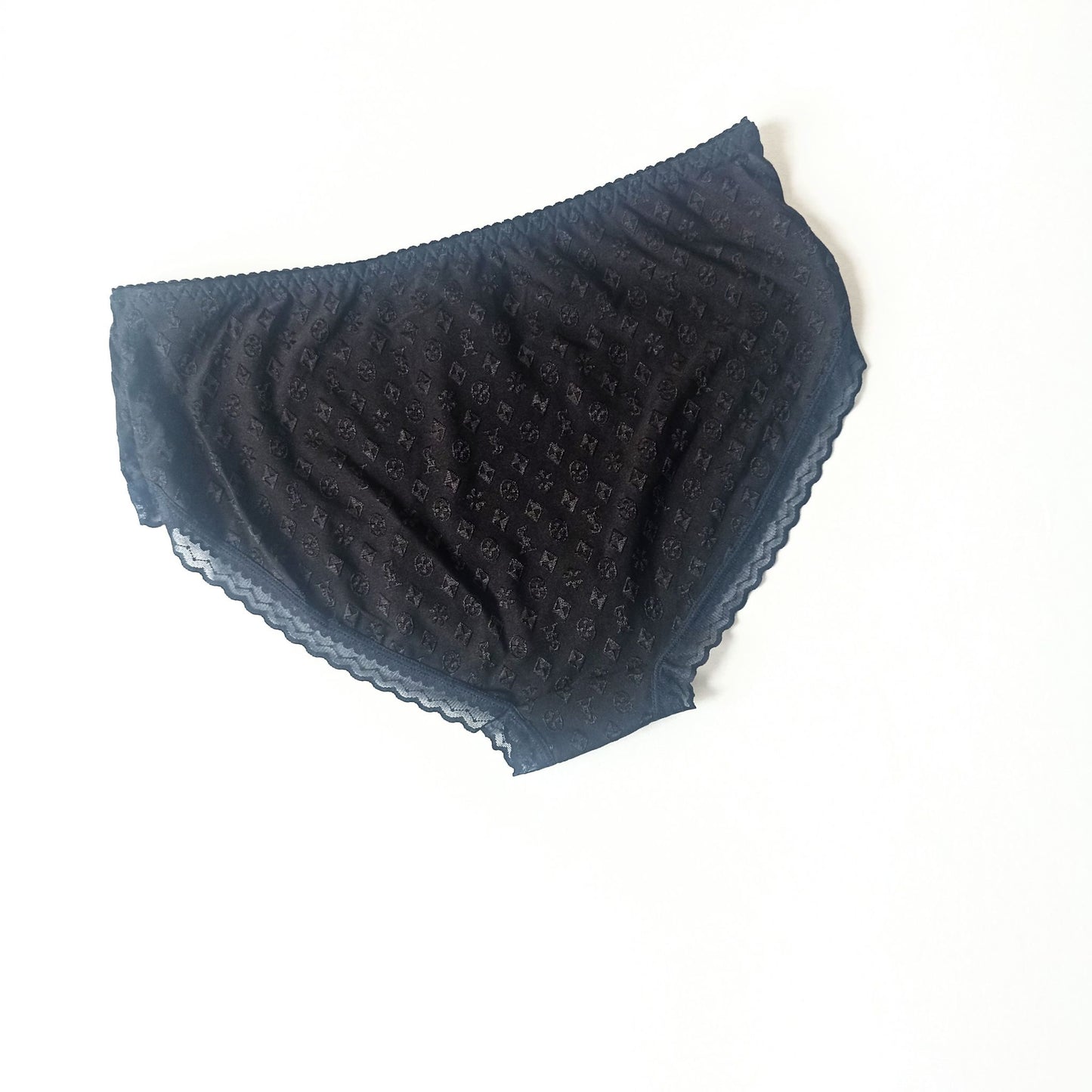 Elastingos aukšto juosmens kelnaitės, juoda (L/XXL)