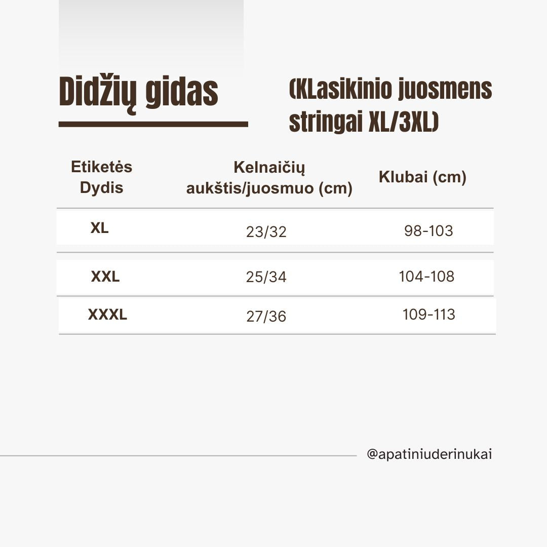 Aukštesnio juomens stringai su nėriniuotais šoneliais, kreminė, pudros rausva (3XL)