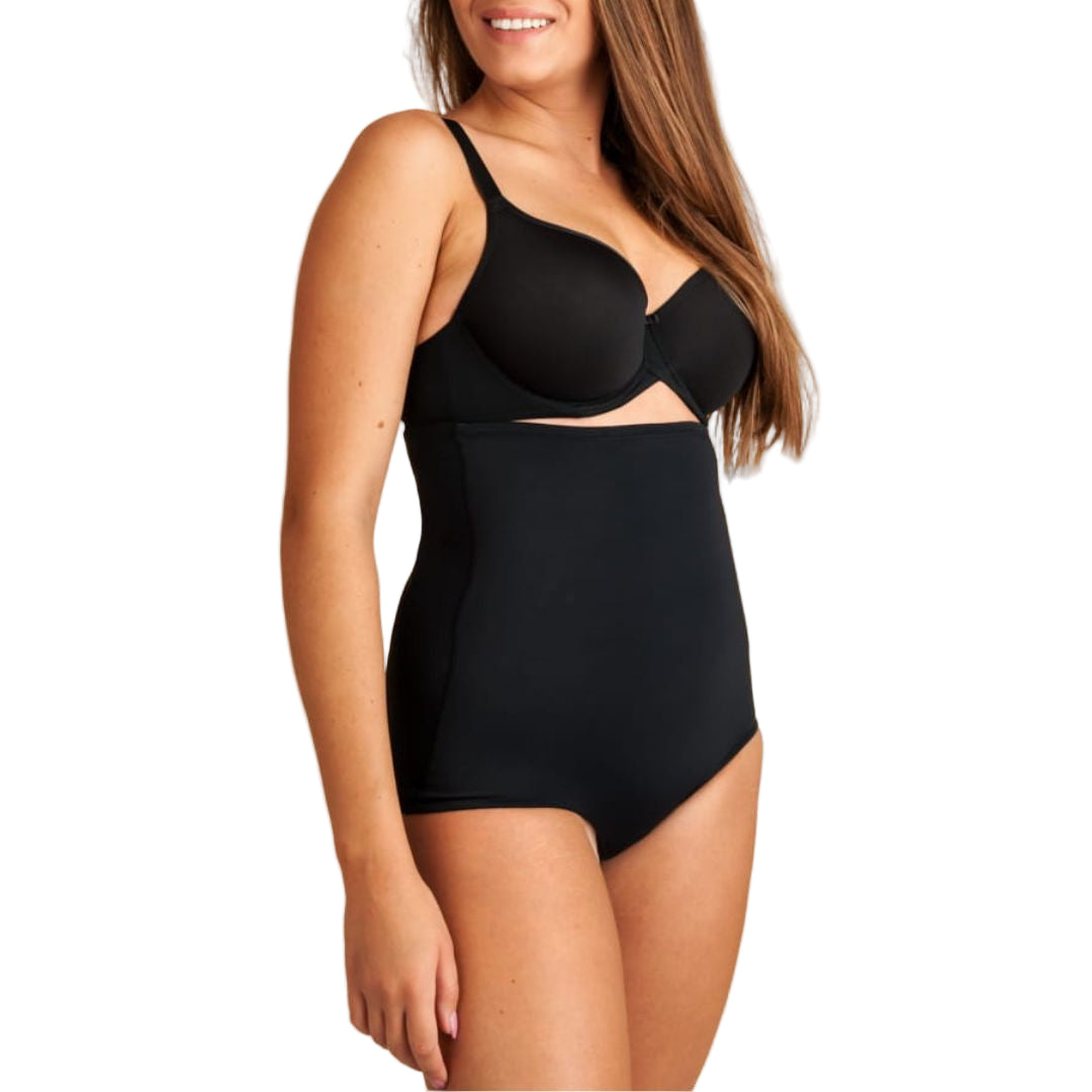 Aukštos formuojančios kelnaitės Carla, kūno, juoda (M-XXL)
