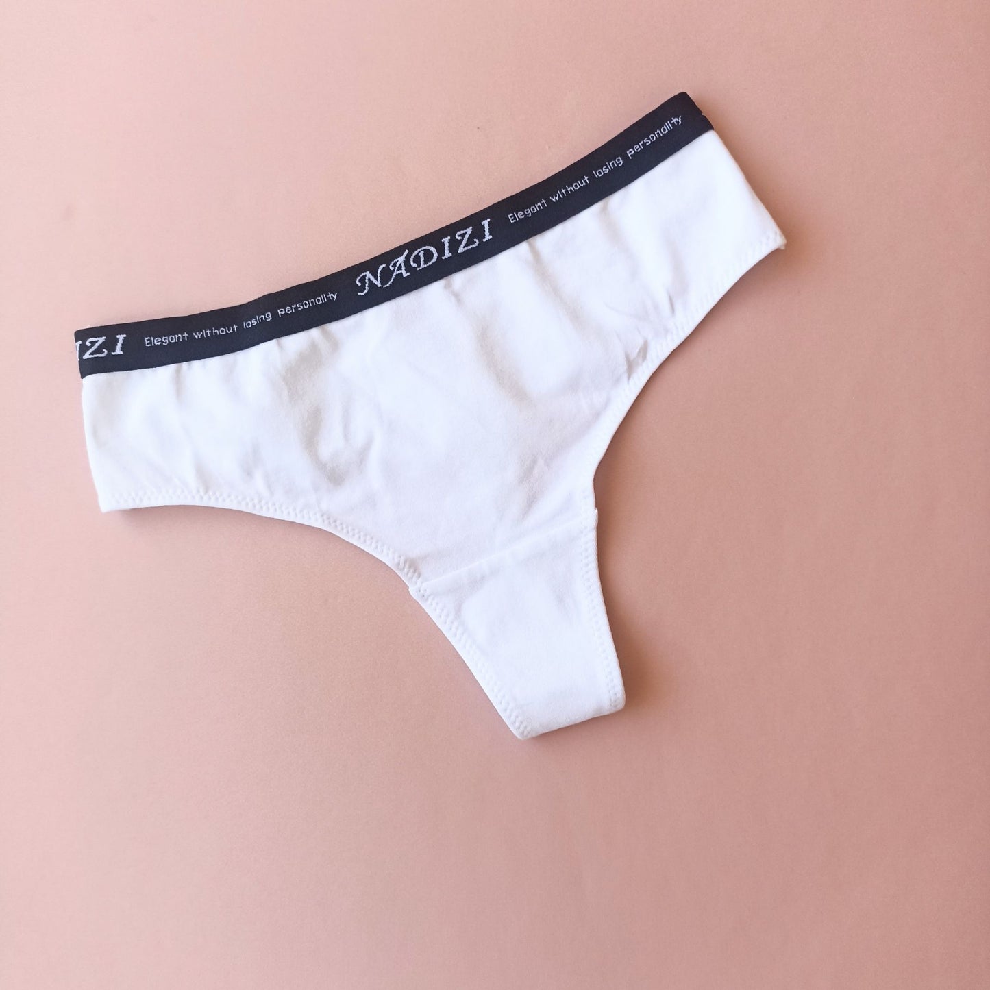 Medvilniniai stringai, pudros rausva (M/XL)