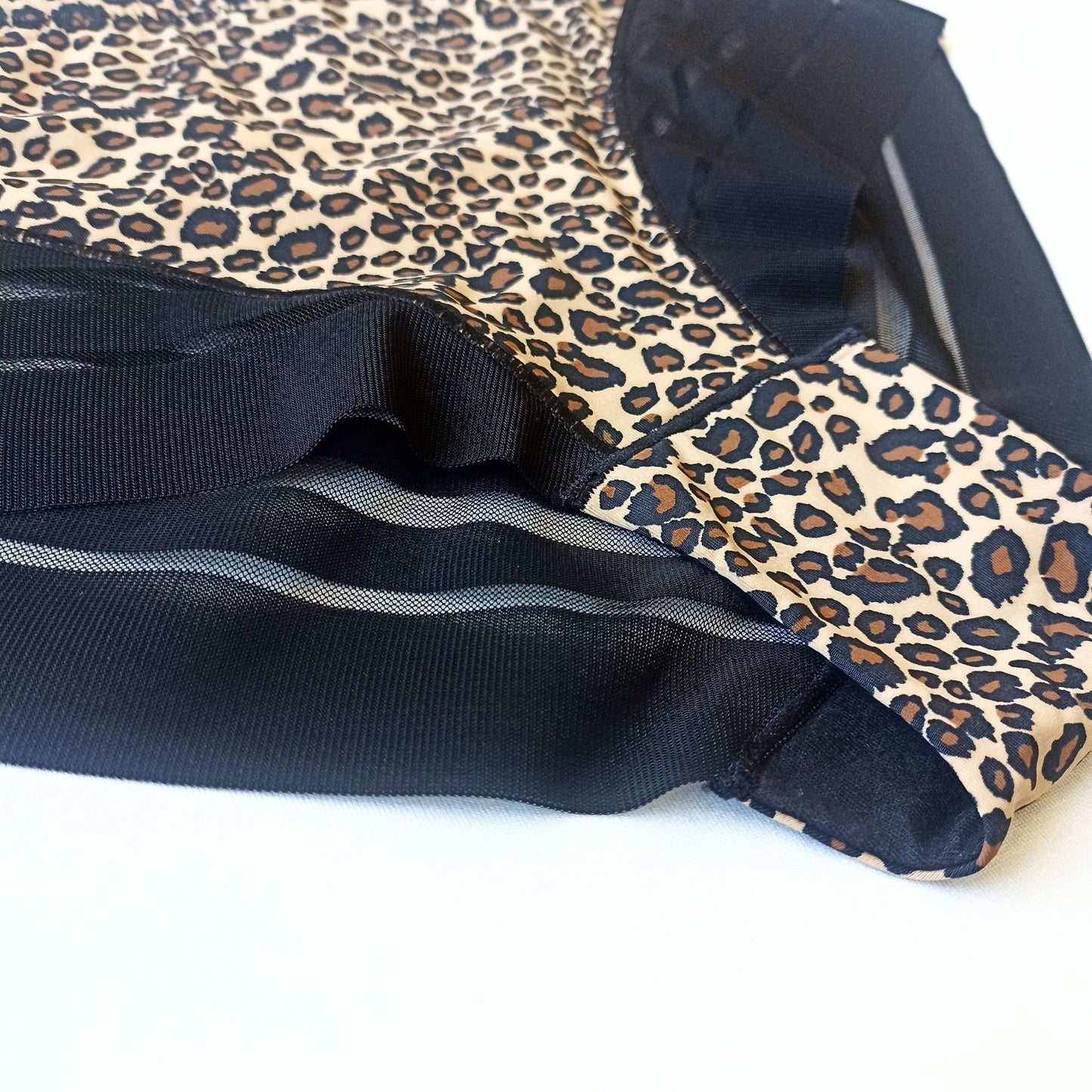 Seksualios ir patogios kelnaitės, leopardas, juoda (L-XXL)