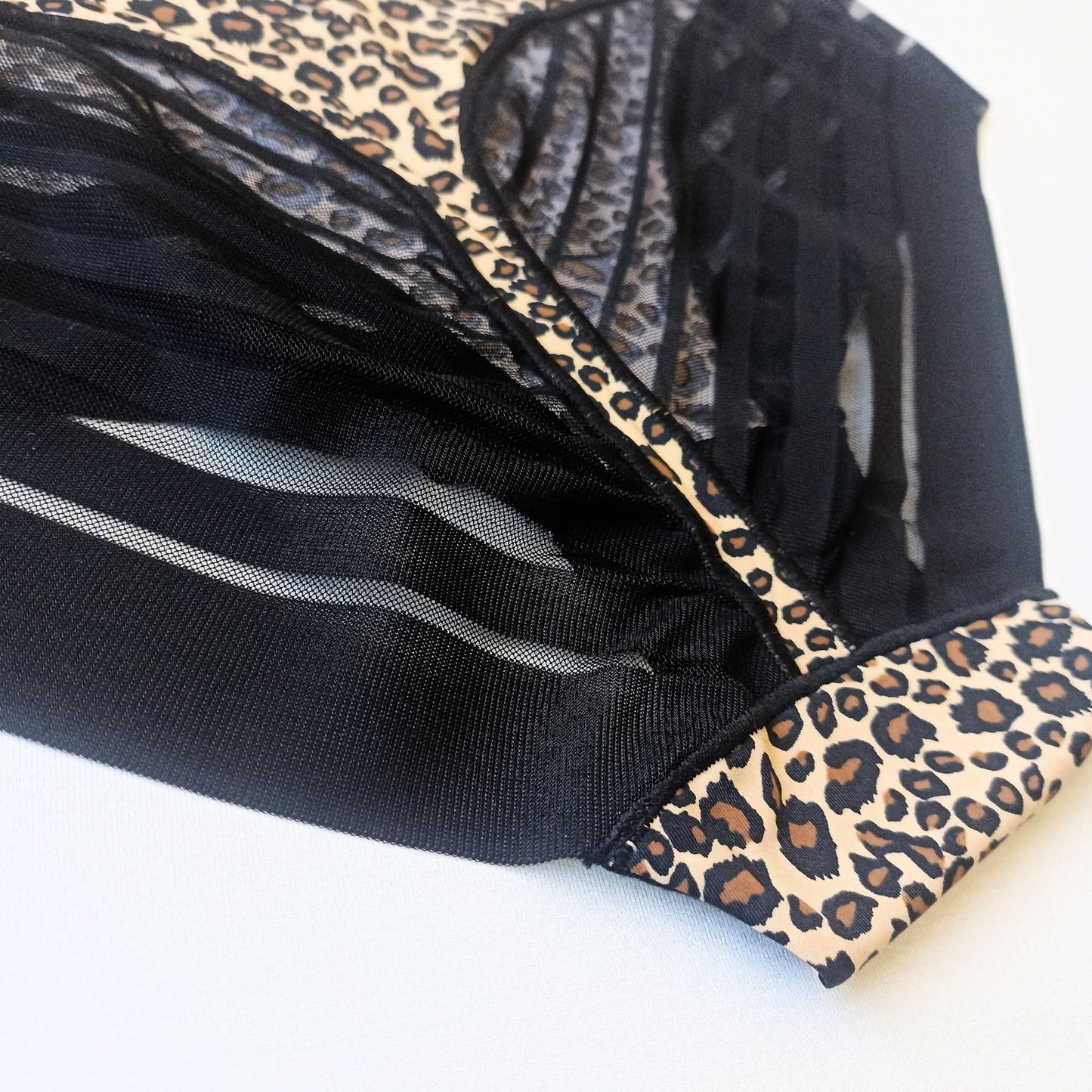 Seksualios ir patogios kelnaitės, leopardas, juoda (L-XXL)