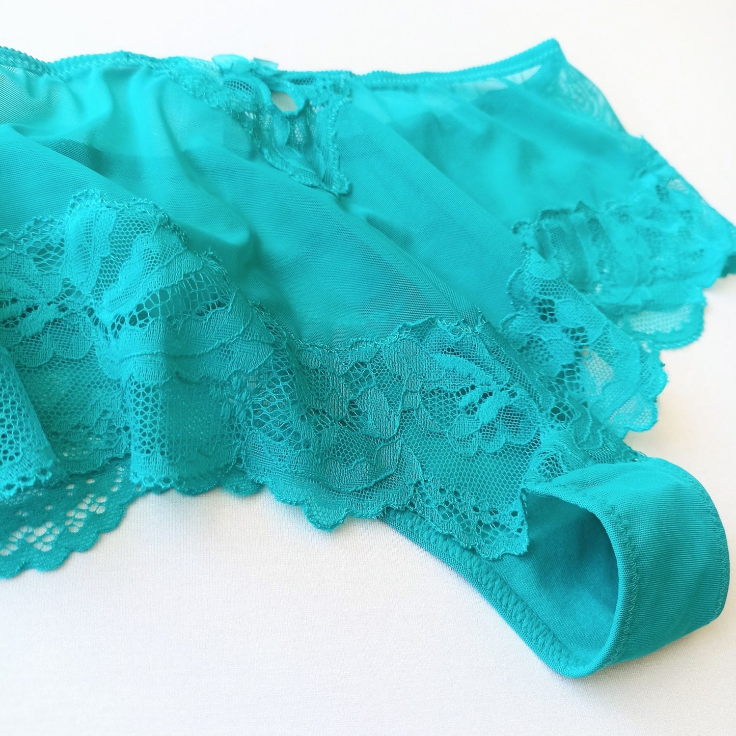 Seksualios žeminto juosmens brazilietiškos kelnaitės, žalia (M/XXL)