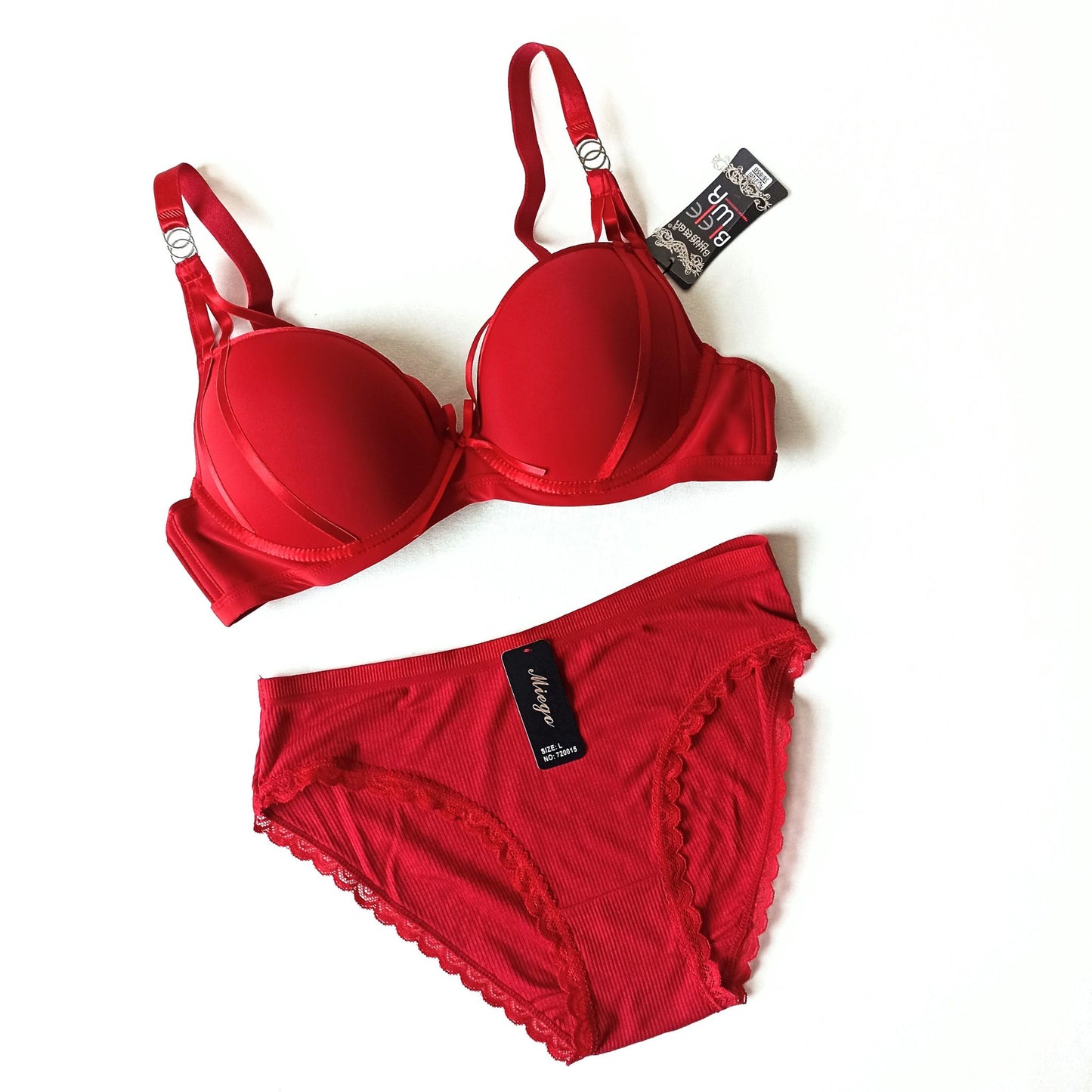 Seksuali liemenėlė su juostelėmis priekyje, bordo (75-85B)