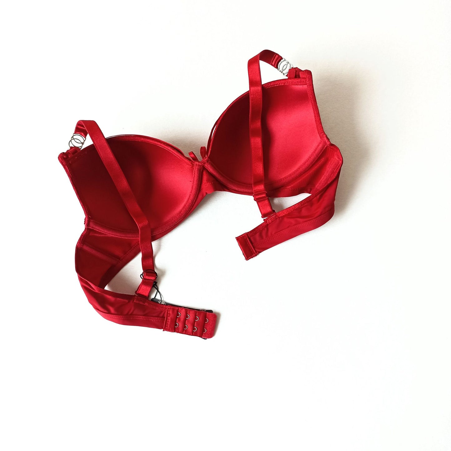 Seksuali liemenėlė su juostelėmis priekyje, bordo (75-85B)