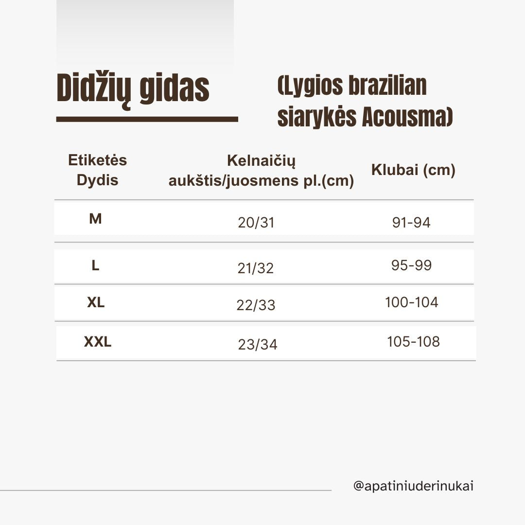 Lygios komfortiškos brazilian siaurykės, pudros rausva (M-XXL)