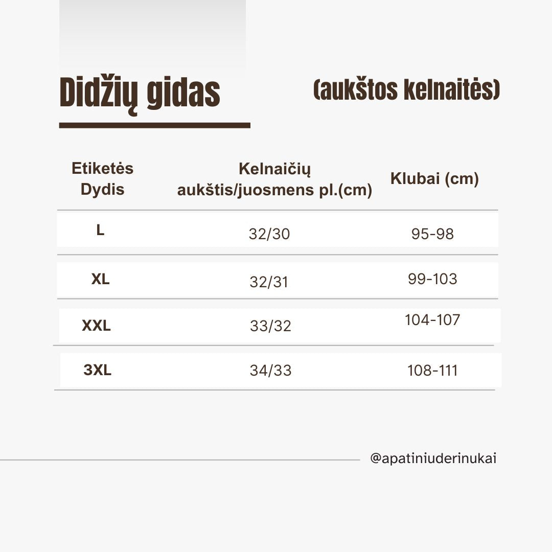 Elegantiškos aukšto juosmens kelnaitės su nėriniais (L-3XL)
