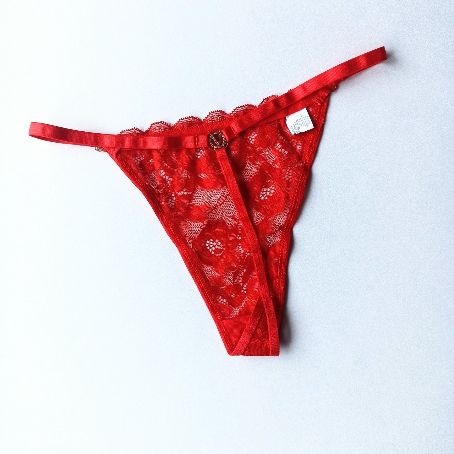 Nėriniuoti stringai, raudona (S-XL)