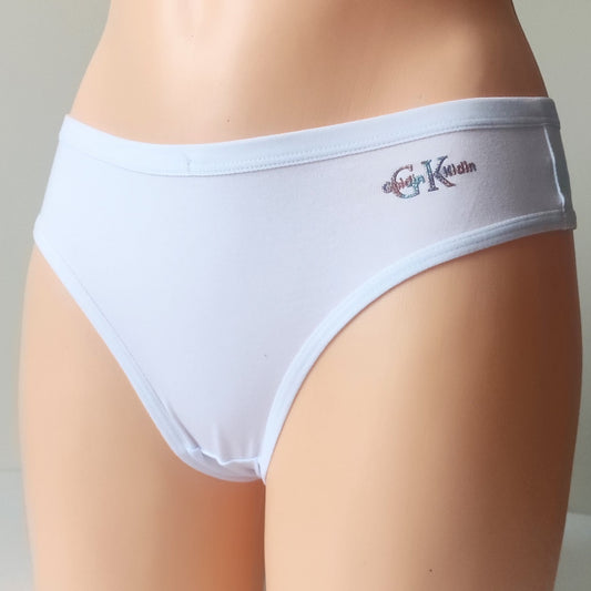 Medvilniniai brazilian stringai, balta (M/L)