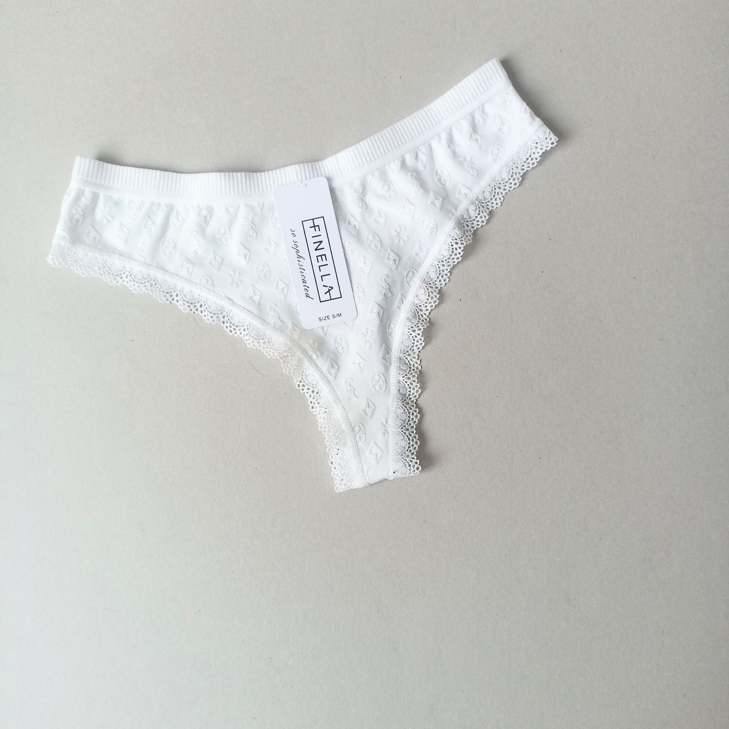 Elastingi brazilian stingai, balta (S-XL)