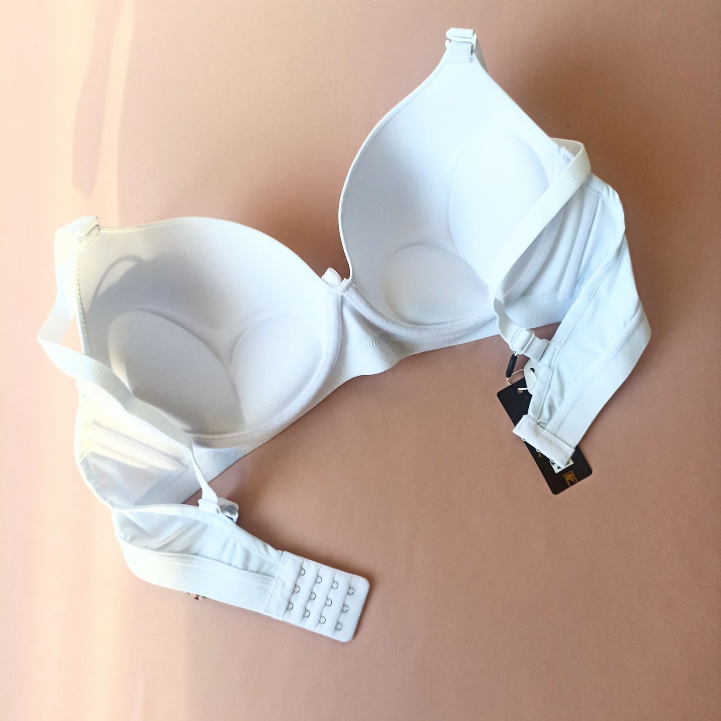 Lygi liemenėlė su dvigubu push-up, balta (90D)