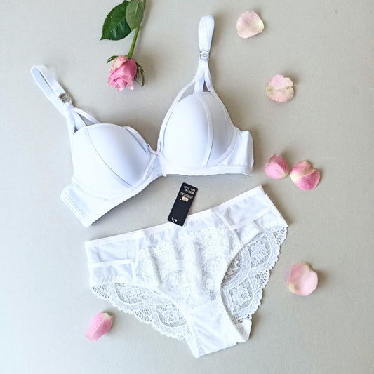 Elegantiška pakietinta liemenėlė ir brazilietiškos kelnaitės "ROSE" (75-80B/S)