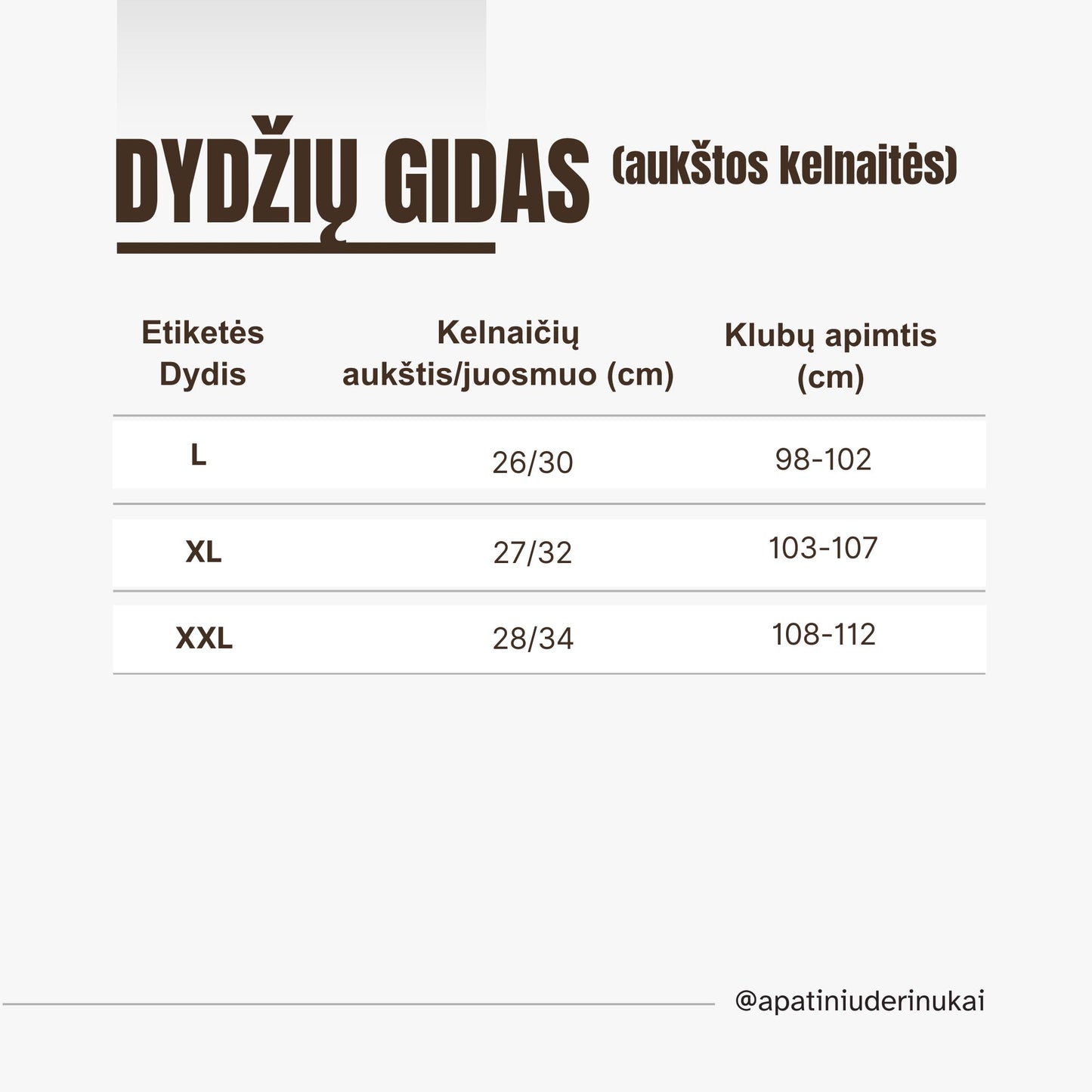 Elastingos aukšto juosmens kelnaitės, balta (L/XXL)