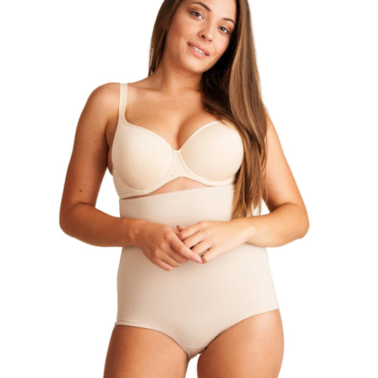 Aukštos formuojančios kelnaitės Carla, kūno, juoda (M-XXL)