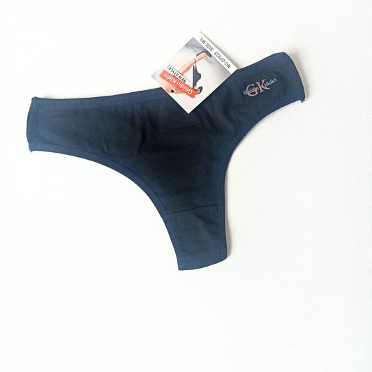 Medvilniniai brazilian stringai, juoda (M/XXL)