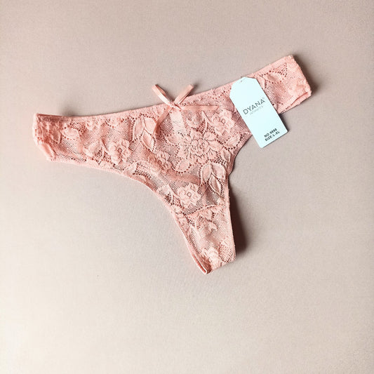 Nėriniuotos siaurikės, persikinė (S-XL)